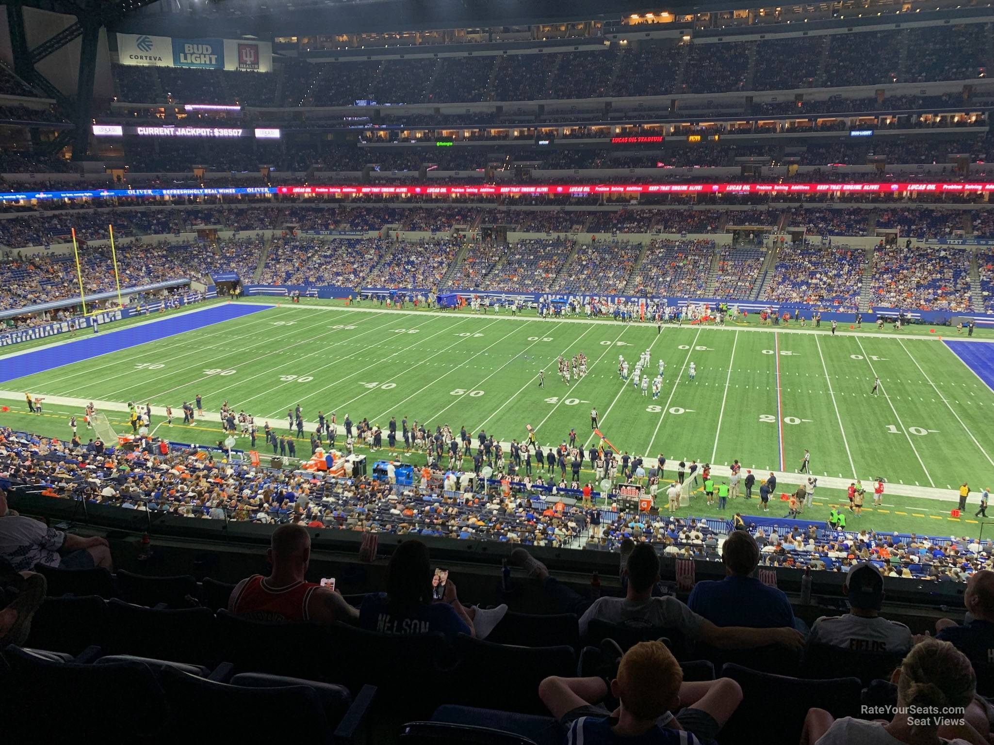 section 311, row last (2) seat view  for football - lucas oil stadium